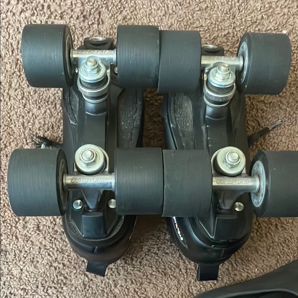 Sure-Grip Black Roller Skates - Picture 2 of 2